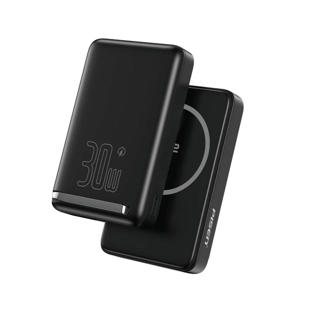 PISEN QUICK QI2.0 MAG POWER 10000MAH POWERBANK (QC 3.0 | PD 30W | MAGSAFE 15W) - BLACK